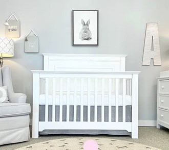 Waterford Straight Panel Conversion Crib White